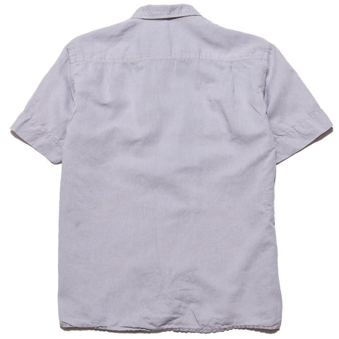 Save Khaki United S/S Cotton Linen Camp Shirt Violet at shoplostfound, front