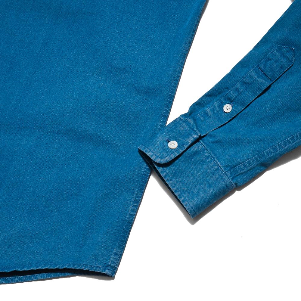 Schnayderman's Leisure Indigo Jeans Mid Blue at shoplostfound, cuff