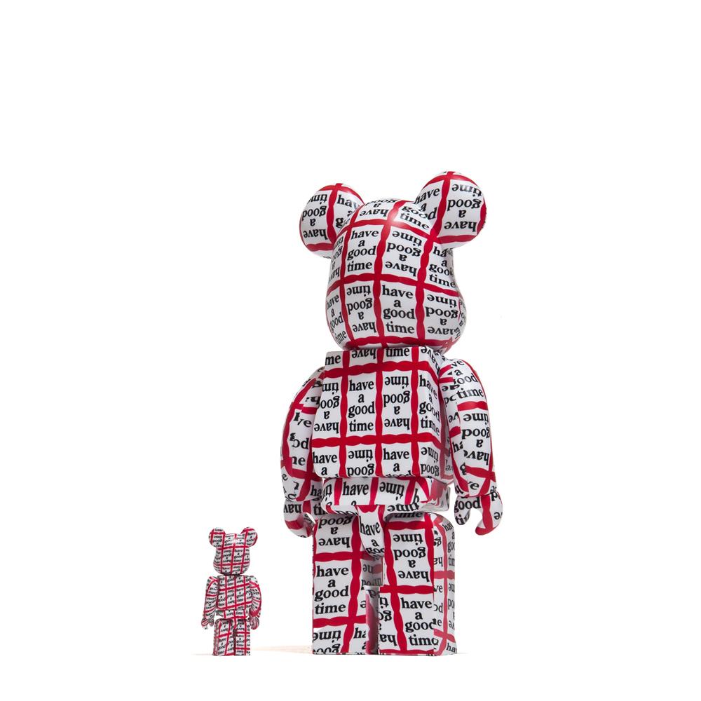 Medicom Toy x Have A Good Time 100% + 400% Bearbrick at shoplostfound, back