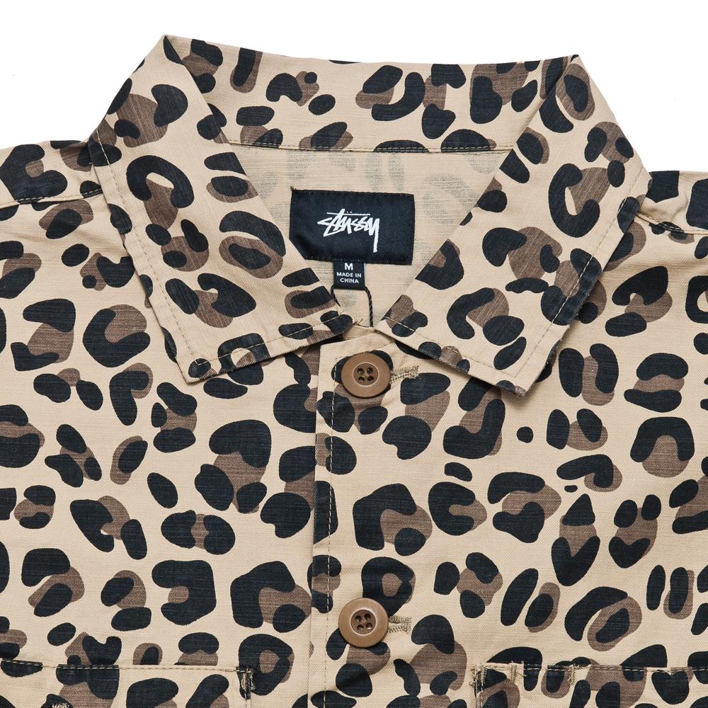 Stüssy BDU Shirt Leopard at shoplostfound, neck