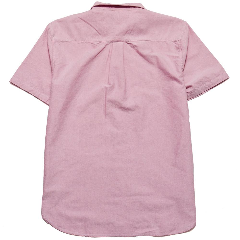 Stussy Classic Oxford Short Sleeve Shirt Pink at shoplostfound, back