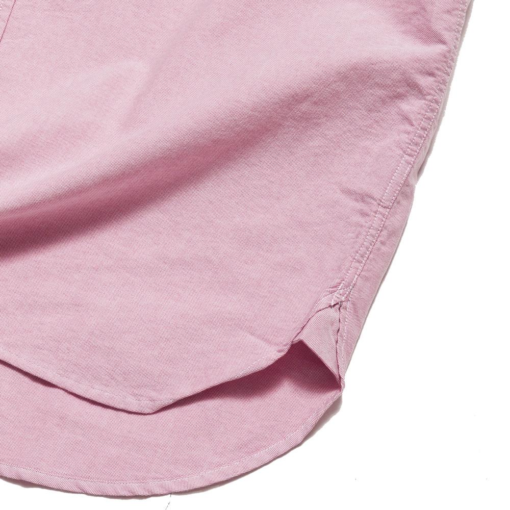 Stussy Classic Oxford Short Sleeve Shirt Pink at shoplostfound, hem