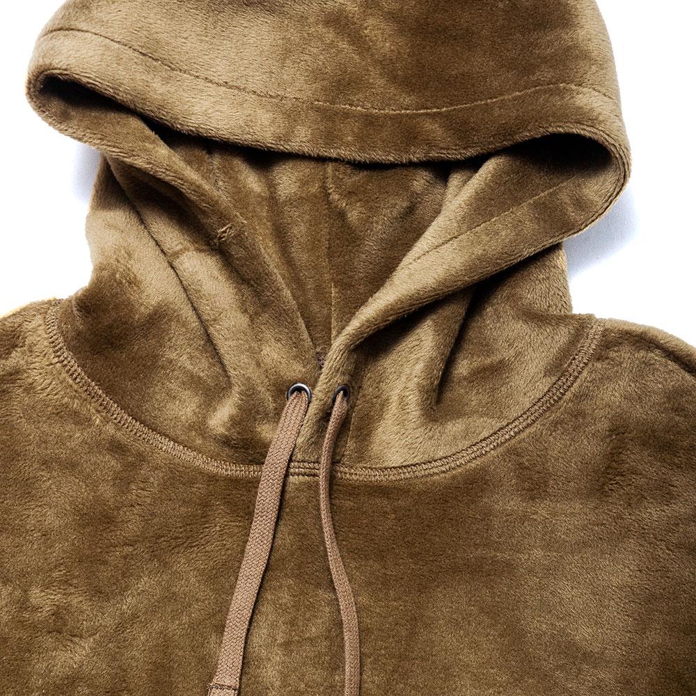 Stüssy Pile Fleece Hood Olive shoplostfound, neck