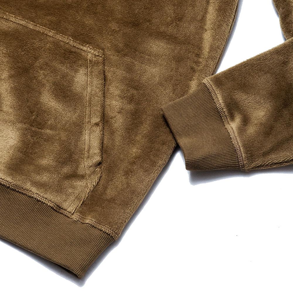Stüssy Pile Fleece Hood Olive at shoplostfound, cuff