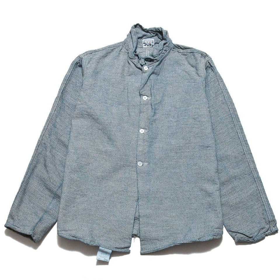 Tender Double Front Butterfly Jacket Rinse Wash Indigo Bicolore Canvas at shoplostfound, front