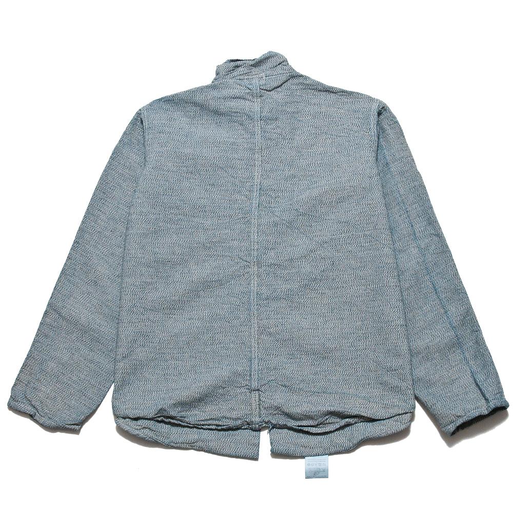 Tender Double Front Butterfly Jacket Rinse Wash Indigo Bicolore Canvas at shoplostfound, back