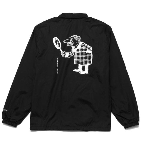 The Foreign Barber Grandpa Coach Jacket Black at shoplostfound, front