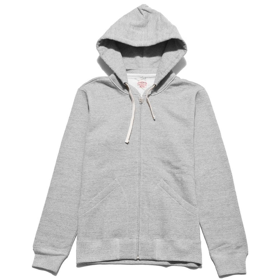 The Real McCoy's 10oz Sweat Parka Grey MC13022 at shoplostfound, front