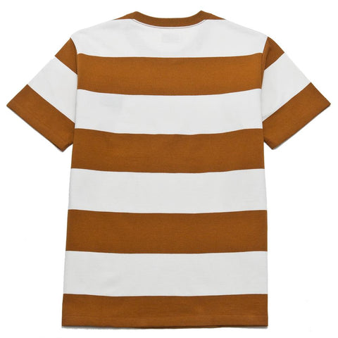 The Real McCoy's 1950's Striped Tee Mustard at shoplostfound, front