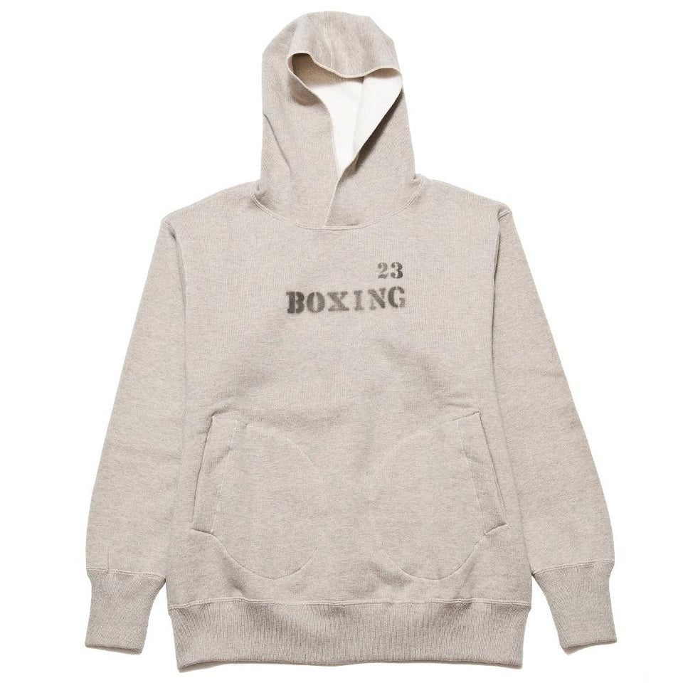 The Real McCoy's 30's Hooded Boxing Sweatshirt MC17114 at shoplostfound, front