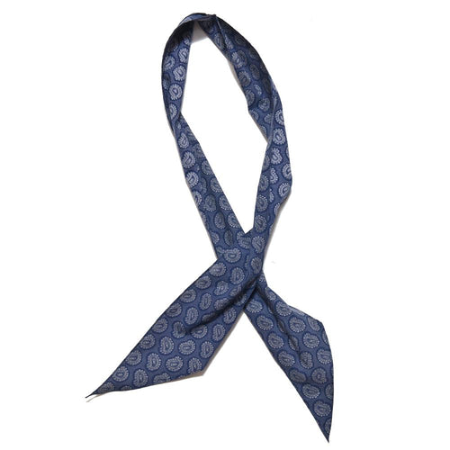 The Real McCoy's Double Diamond Cotton Paisley Scarf Purple MA18014 at shoplostfound, front