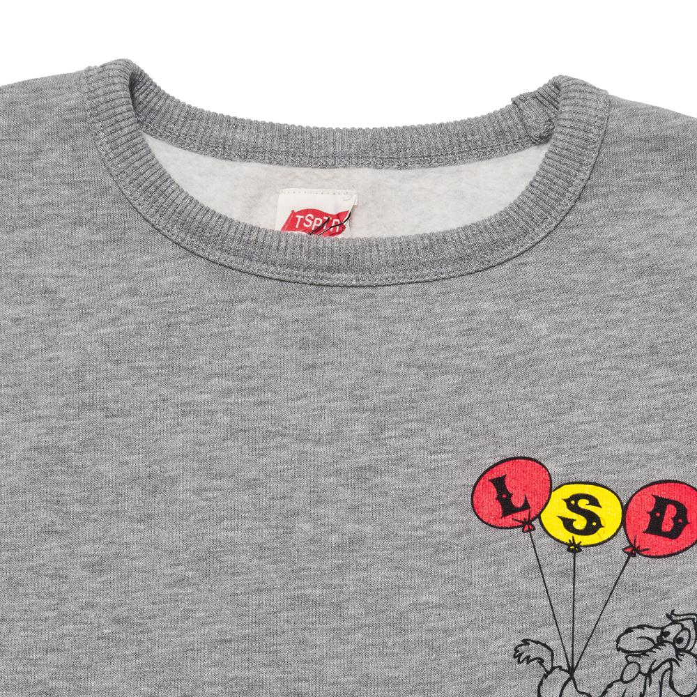 TSPTR LSD Sweatshirt Grey Marl at shoplostfound, neck