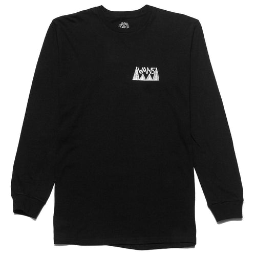 Vans Dakota Mountain L/S Tee Black at shoplostfound, front