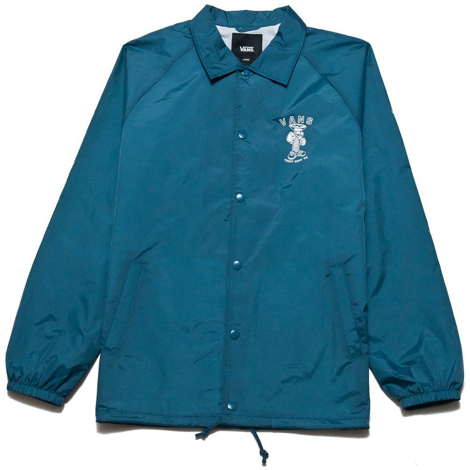 Vans Tight Since 66 Torrey Coaches Jacket Real Teal at shoplostfound, front