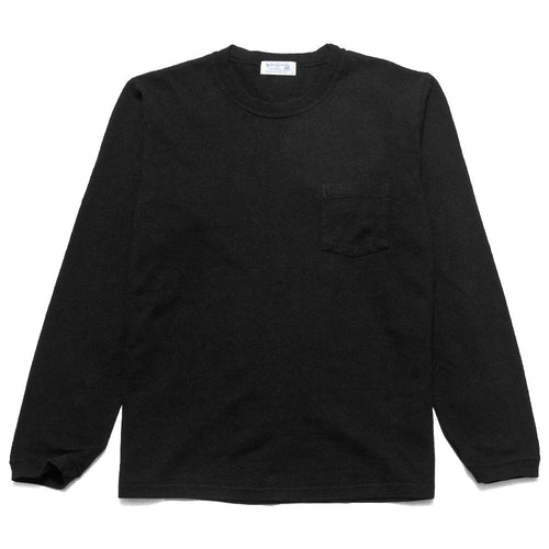 Velva Sheen Heavy oz. Long Sleeve Tee Black at shoplostfound, front