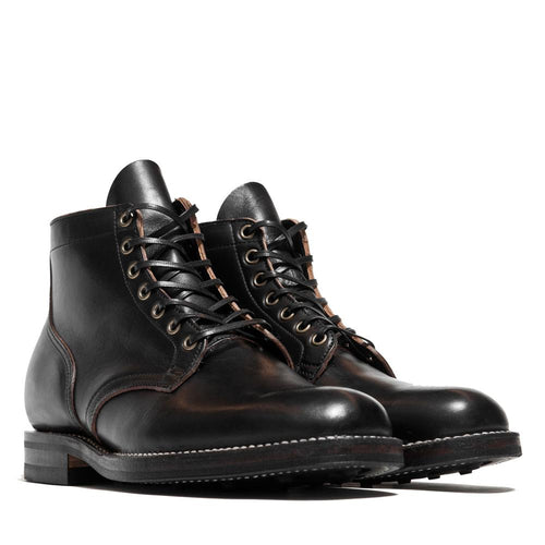 Viberg Black Chromexcel Service Boot at shoplostfound, front