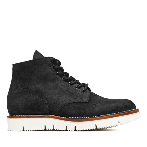 Viberg Charcoal Chamois Roughout Service Boot at shoplostfound, 45