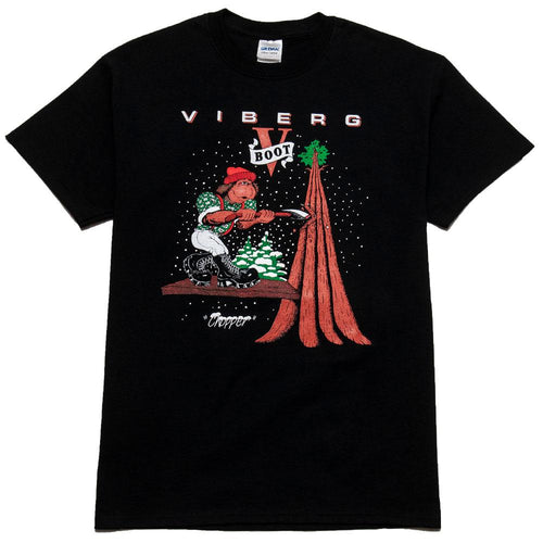 Viberg Chopper T-Shirt Black at shoplostfound, front