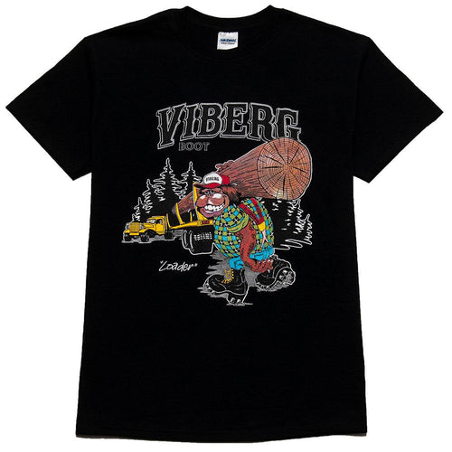 Viberg Loader T-Shirt Black at shoplostfound, front