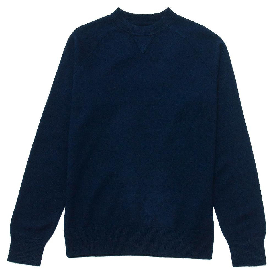 Norse Projects Magnus Boiled Wool Navy at shoplostfound, front