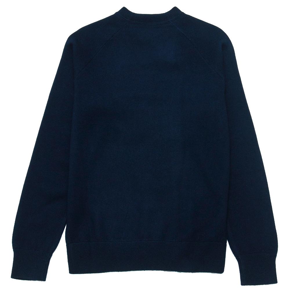 Norse Projects Magnus Boiled Wool Navy at shoplostfound, back