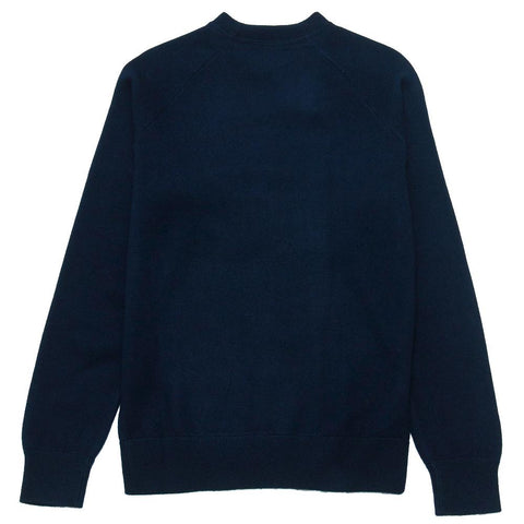 Norse Projects Magnus Boiled Wool Navy at shoplostfound, front