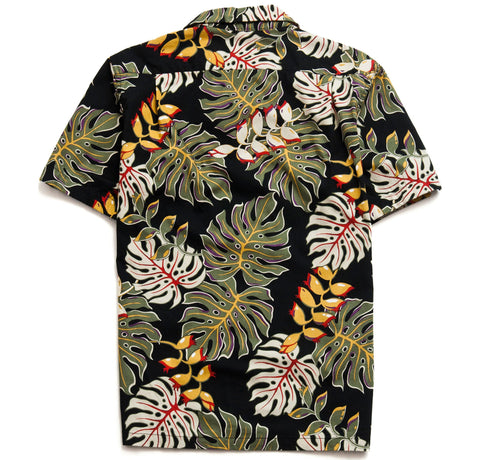 Battenwear Five Pocket Island Shirt Black Floral at shoplostfound in Toronto, front