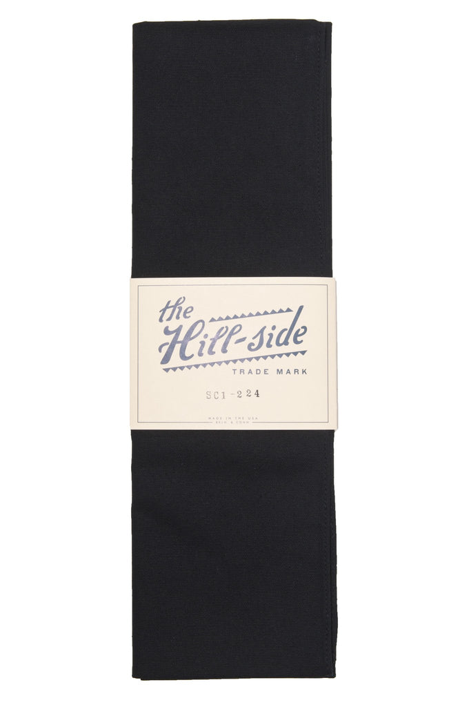 THE HILL-SIDE SC1-224 OVERDYED SOFT OXFORD LARGE SCARF BLACK