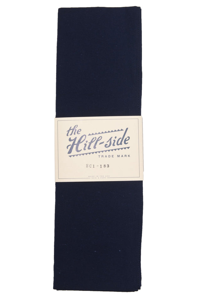 THE HILL-SIDE SC1-183 NEP TWILL FLANNEL LARGE SCARF NAVY