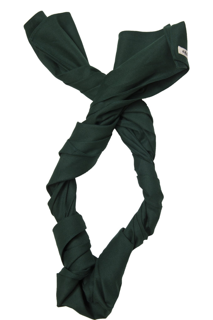 THE HILL-SIDE SC1-228 OVERDYED SOFT OXFORD LARGE SCARF HUNTER GREEN