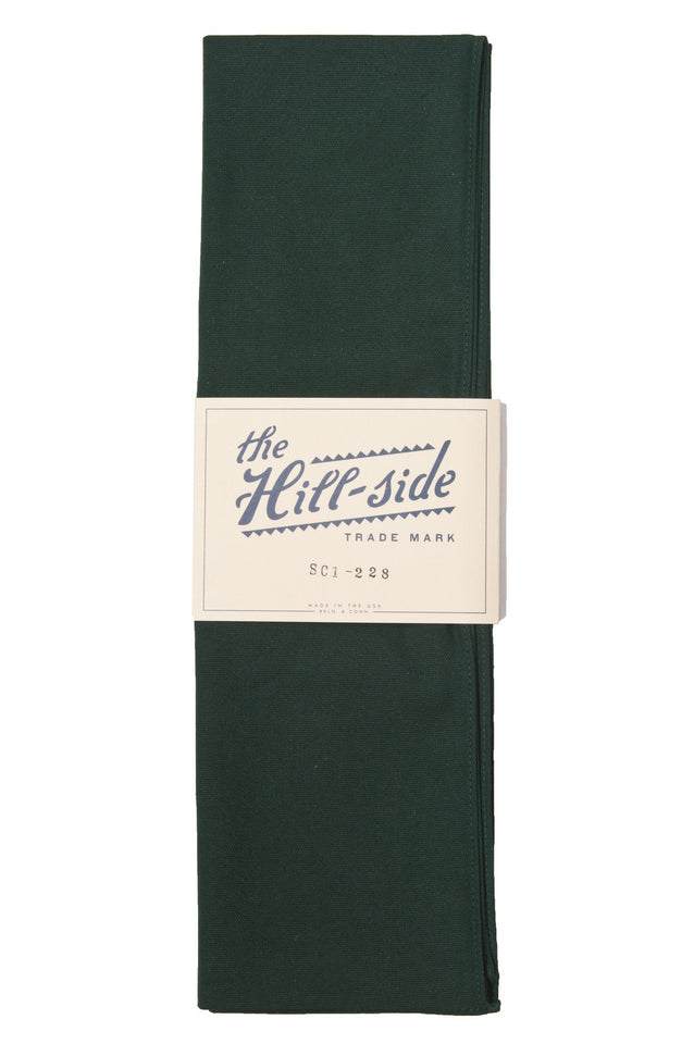 THE HILL-SIDE SC1-228 OVERDYED SOFT OXFORD LARGE SCARF HUNTER GREEN