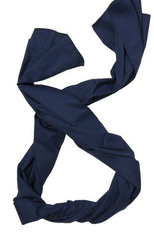 THE HILL-SIDE SC1-226 OVERDYED SOFT OXFORD LARGE SCARF NAVY