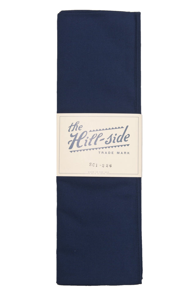 THE HILL-SIDE SC1-226 OVERDYED SOFT OXFORD LARGE SCARF NAVY
