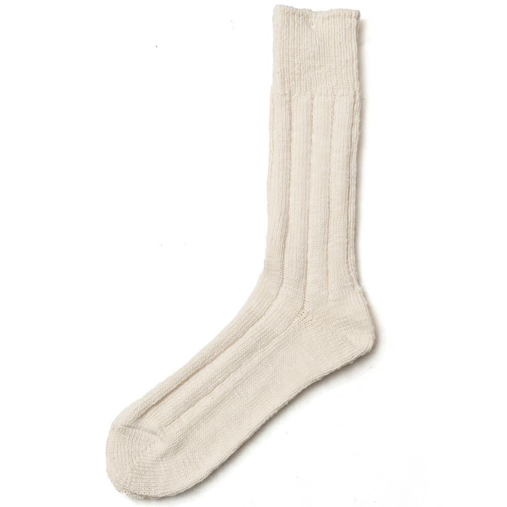 The Real McCoy’s MA16022 Country Socks Ecru at shoplostfound in Toronto, open pair