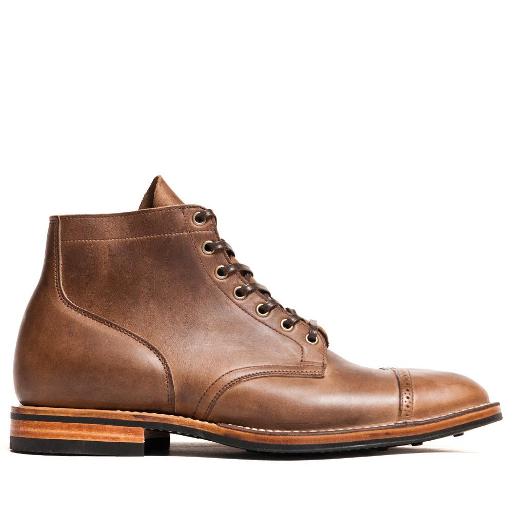 Viberg Natural Chromexcel Service Boot at shoplostfound in Toronto, profile