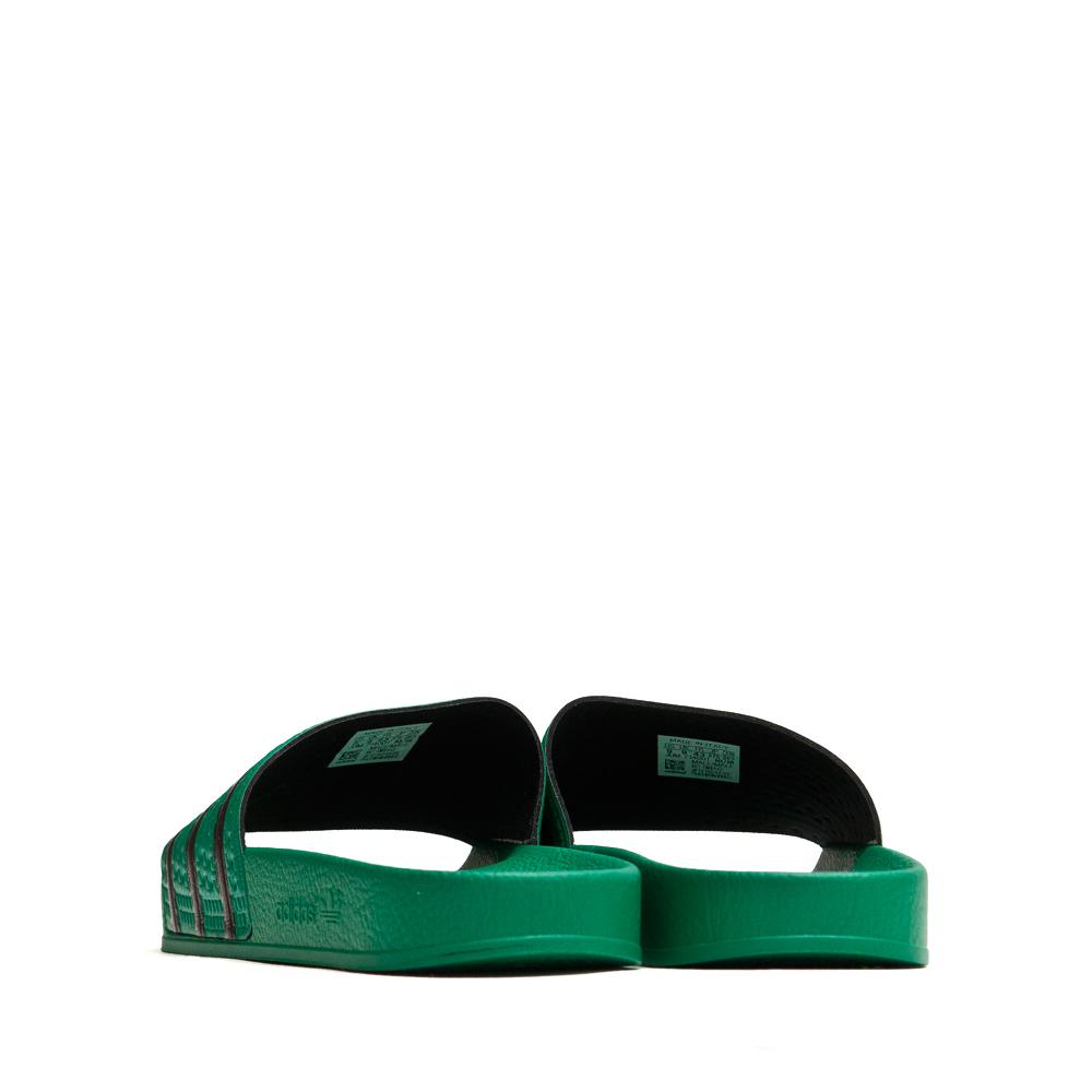 Adidas Originals Adilette Bold Green/Core Black at shoplostfound, back