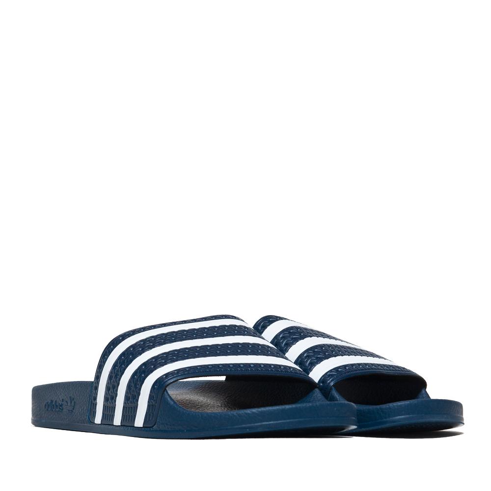 Adidas Originals Adilette Slides Navy at shoplostfound, 45