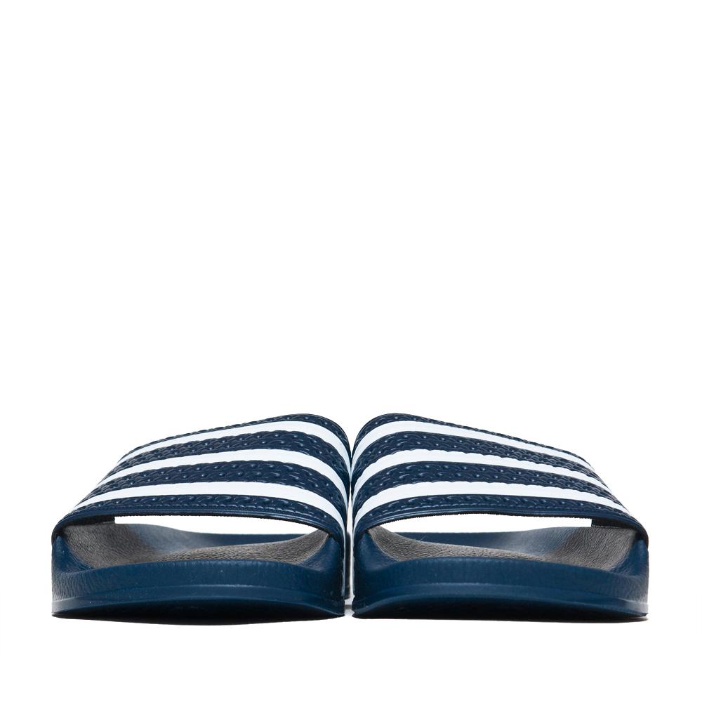 Adidas Originals Adilette Slides Navy at shoplostfound, front