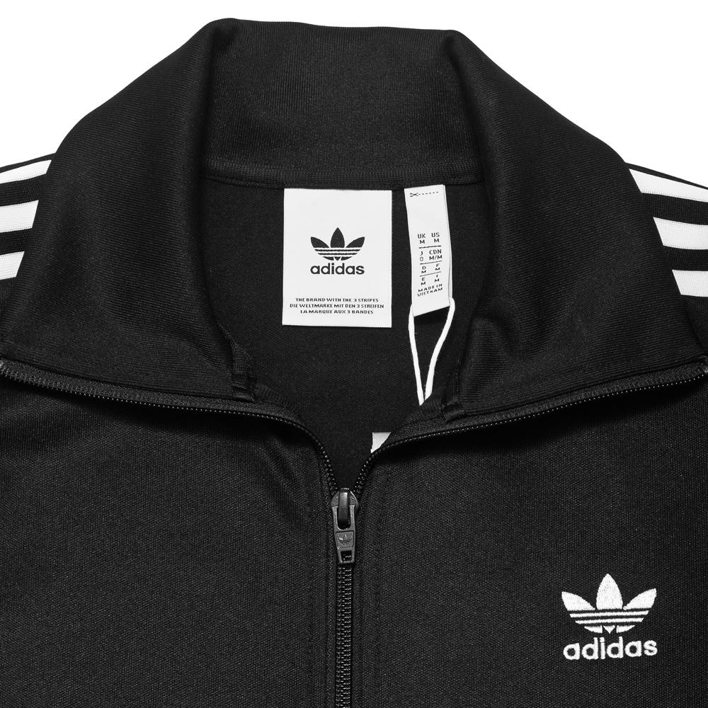 Adidas Originals Beckenbauer Track Jacket Black at shoplostfound, neck