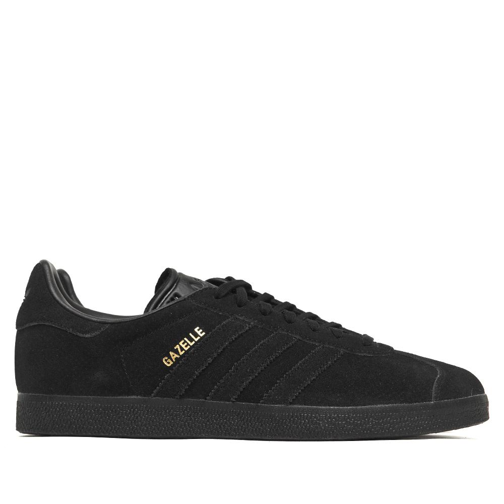 Adidas Originals Gazelle Black/Black at shoplostfound, side
