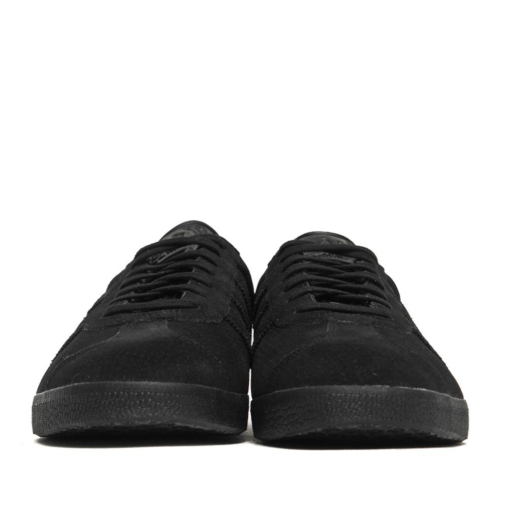 Adidas Originals Gazelle Black/Black at shoplostfound, front