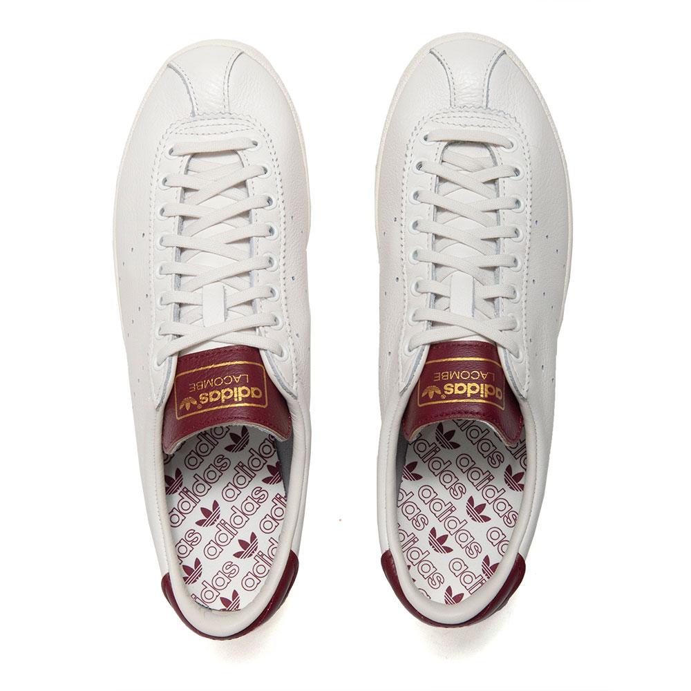 Adidas Originals Lacombe Cloud White/Clear Burgundy at shoplostfound, top