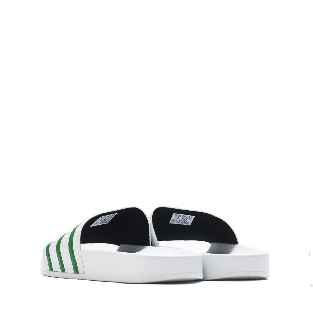 Adidas Originals Adilette White/Green S78678 at shoplostfound in Toronto, back