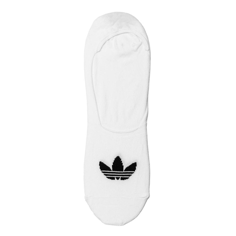 Adidas Originals Low Cut Socks 3 Pairs White/Black at shoplostfound, front