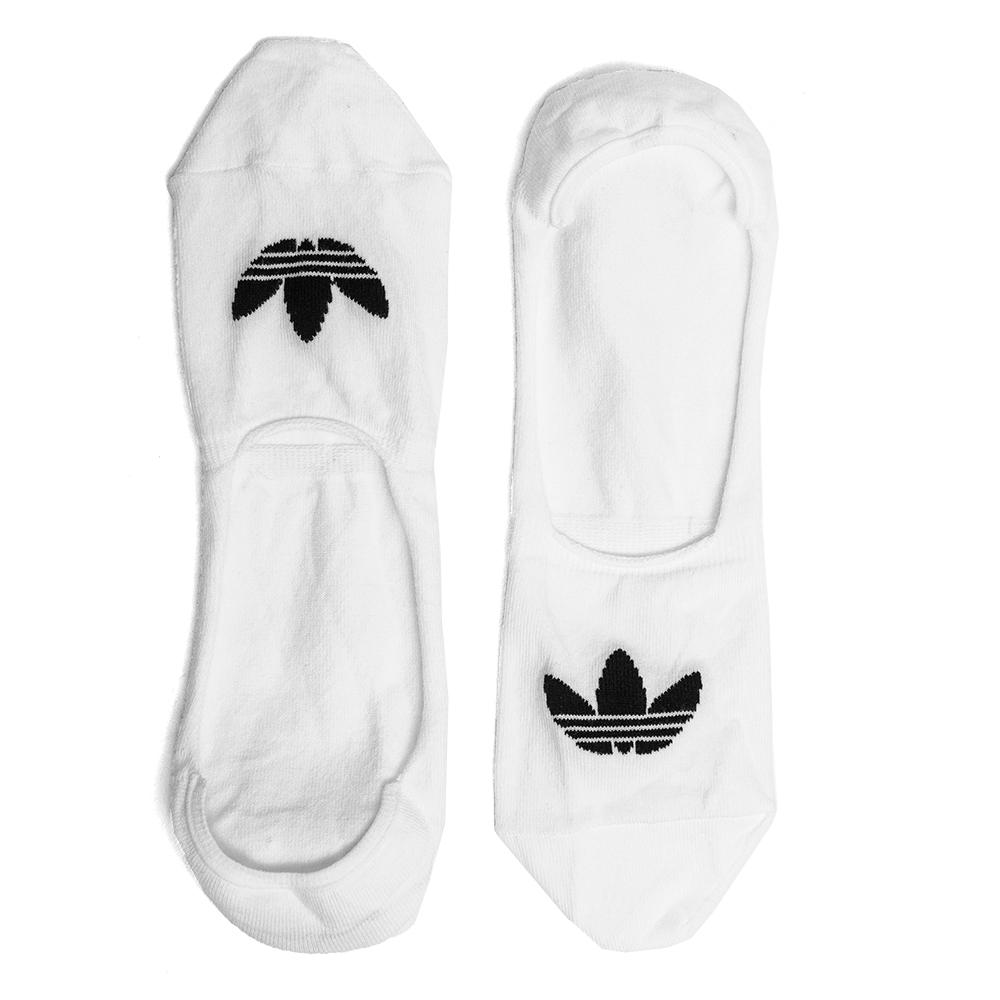 Adidas Originals Low Cut Socks 3 Pairs White/Black at shoplostfound, detail