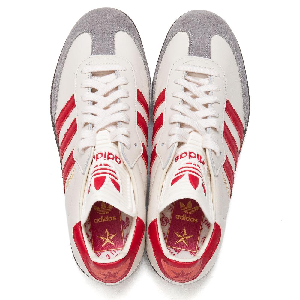 Adidas Originals Samba OG Luzhniki Chalk/Scarlet/Granite at shoplostfound, top