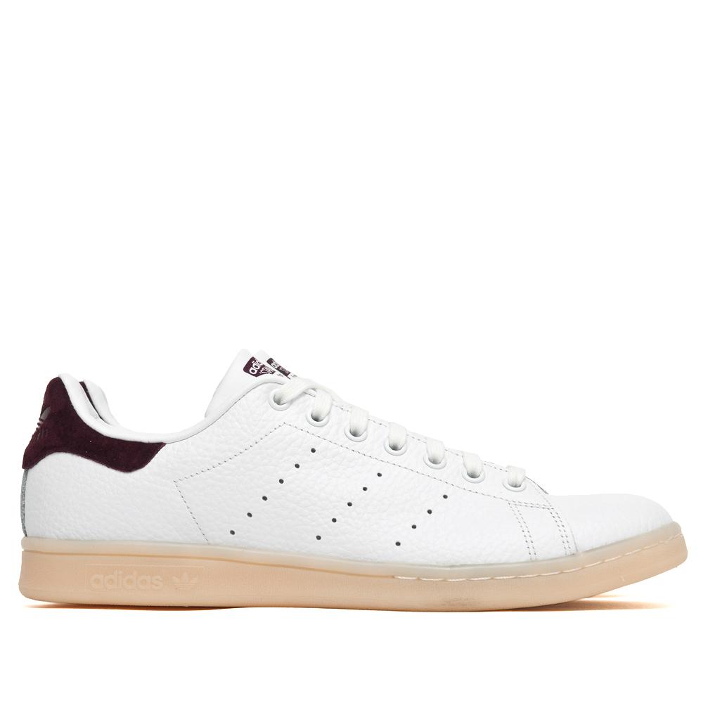 Adidas Originals Stan Smith White/Dark Burdeos at shoplostfound, side