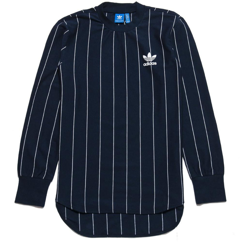 Adidas Pinstripes LS Shirt at shoplostfound, front