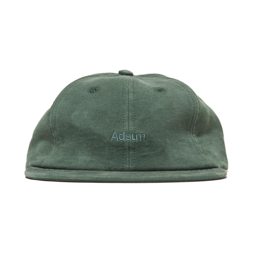 Adsum Moleskin Logo Hat Green at shoplostfound, front