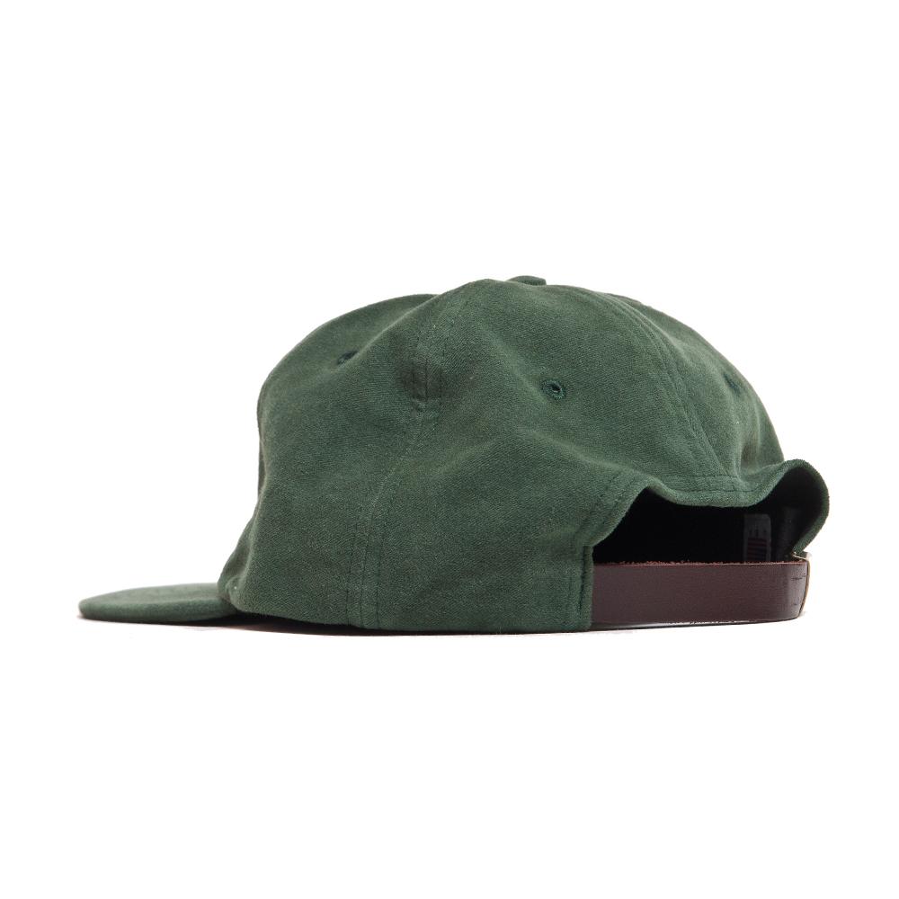 Adsum Moleskin Logo Hat Green at shoplostfound, back